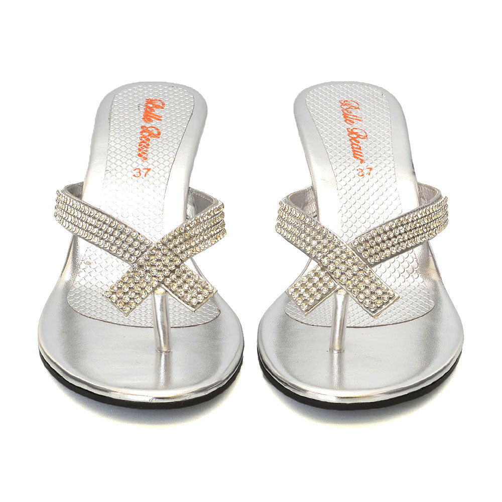 silver wedge heel sandals