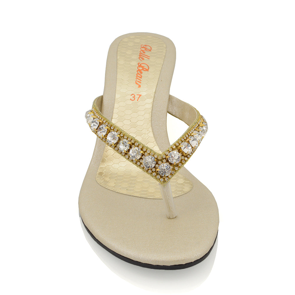 EVA GOLD SANDALS 