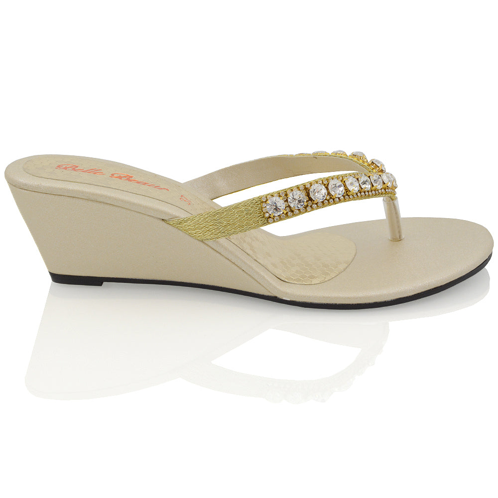 EVA GOLD SANDALS 