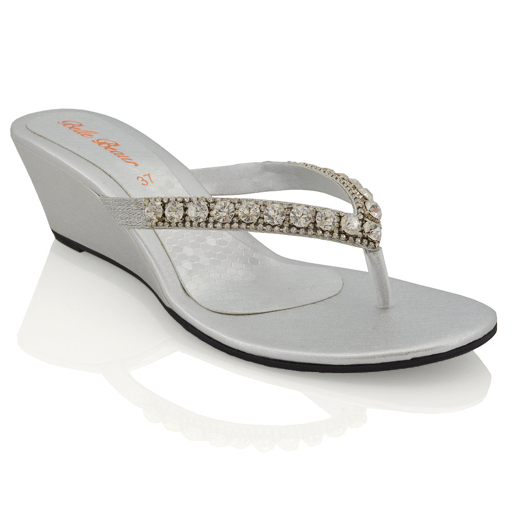 EVA SILVER SANDALS 