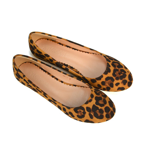 Leopard Pattern Slip On Shoes