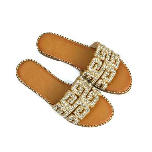 CENA1 Gold Sandals