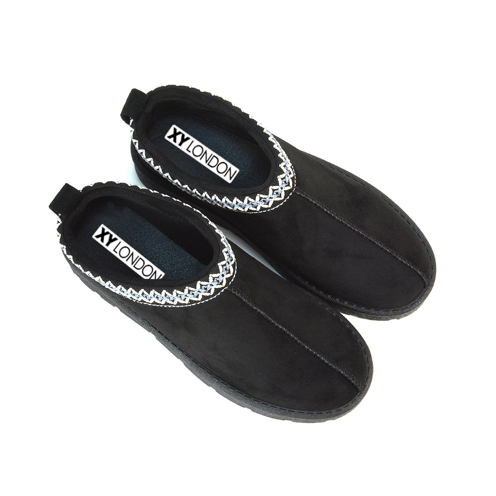 COLA80 Black Slipper Boots