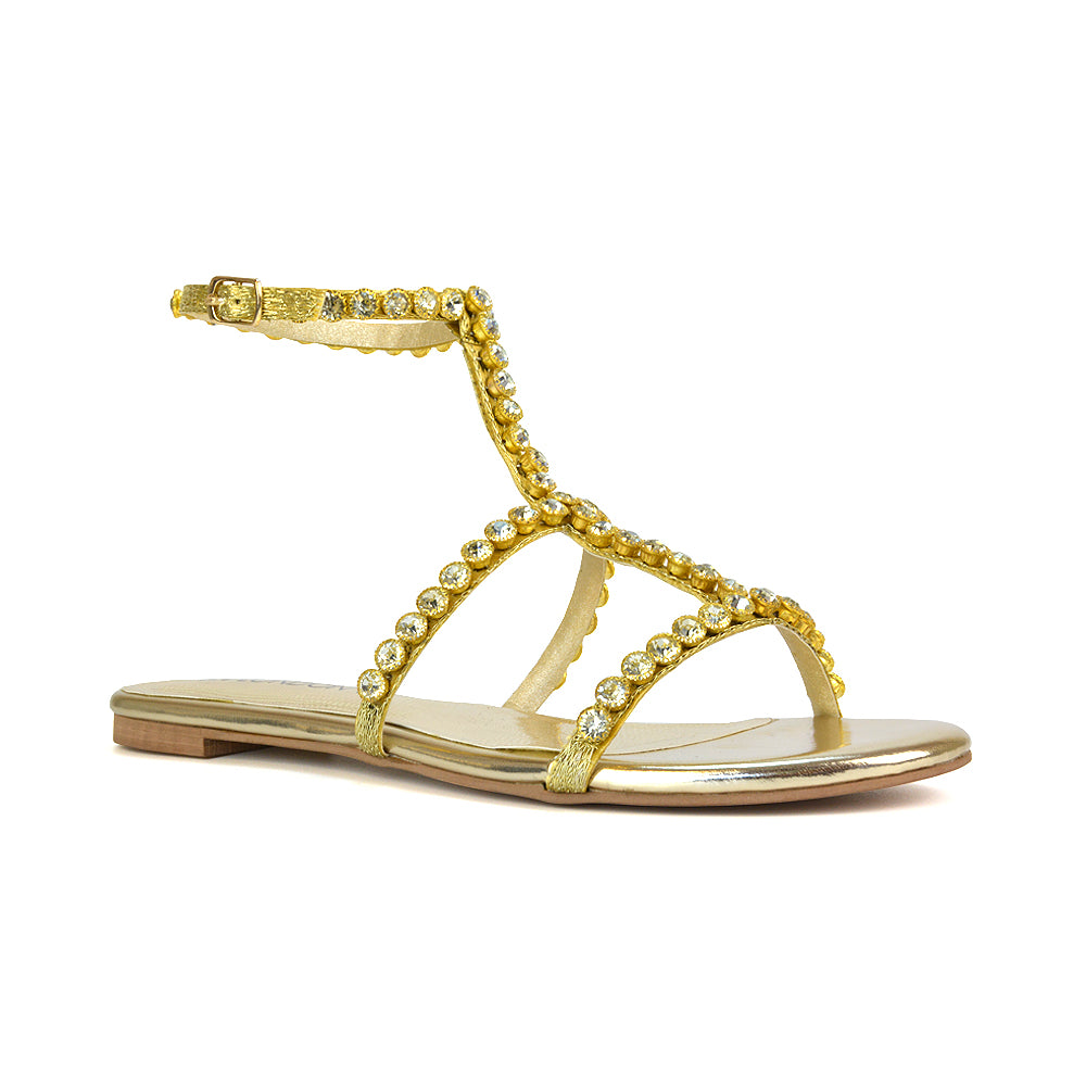 Gold Holiday sandals