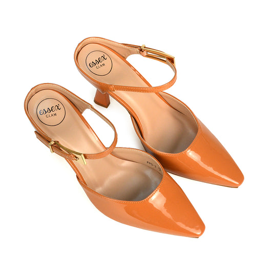 FPD-3 Apricot Patent Heels