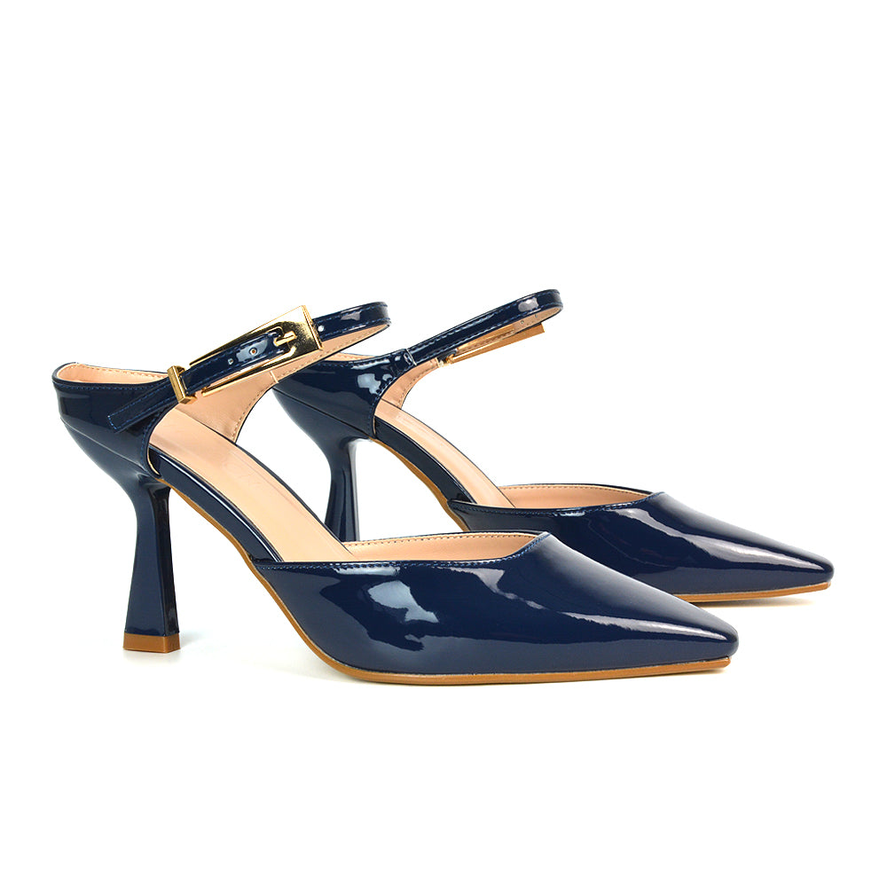 FPD-3 Navy Patent High Heels