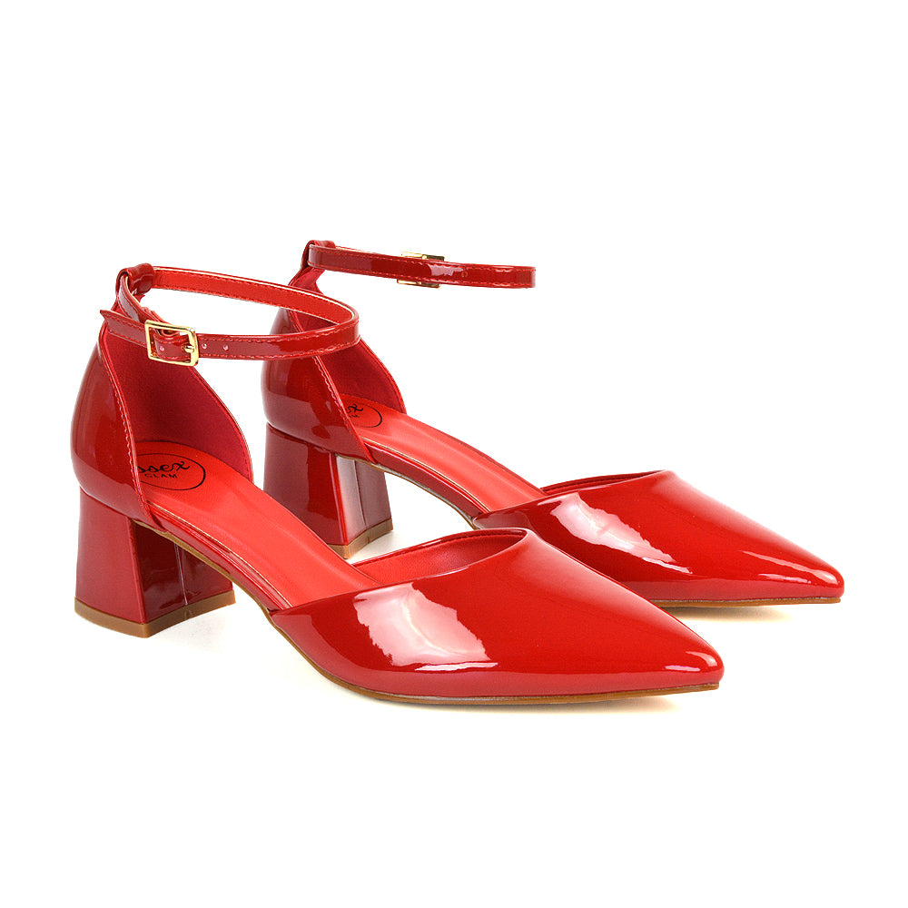 FTS-4 Red Patent Low Heels