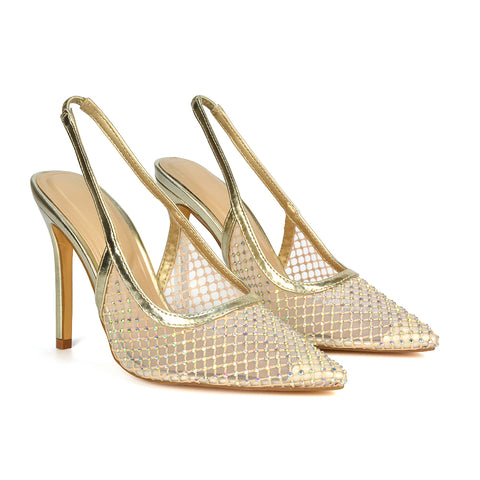 FURY6 Gold Heels