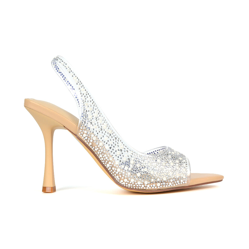 MOKKA1 Nude Bridal Heels