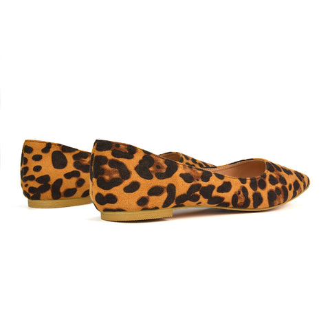 Leopard Pattern Slip On Shoes