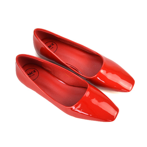 Cherry Red Patent Pumps