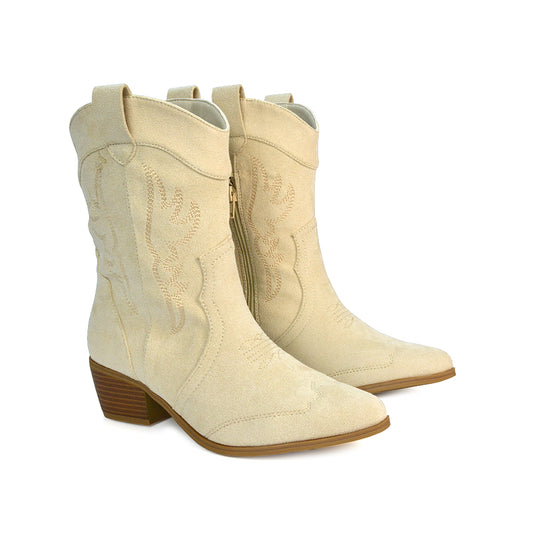 WFCATTLE2 Beige Boots