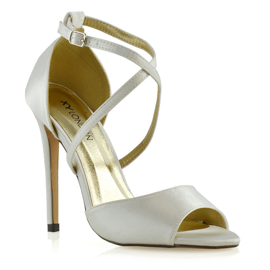 IVORY | XY London | ivory shoes , ivory heels ,bridal high heels ,stiletto heels , wedding shoes
