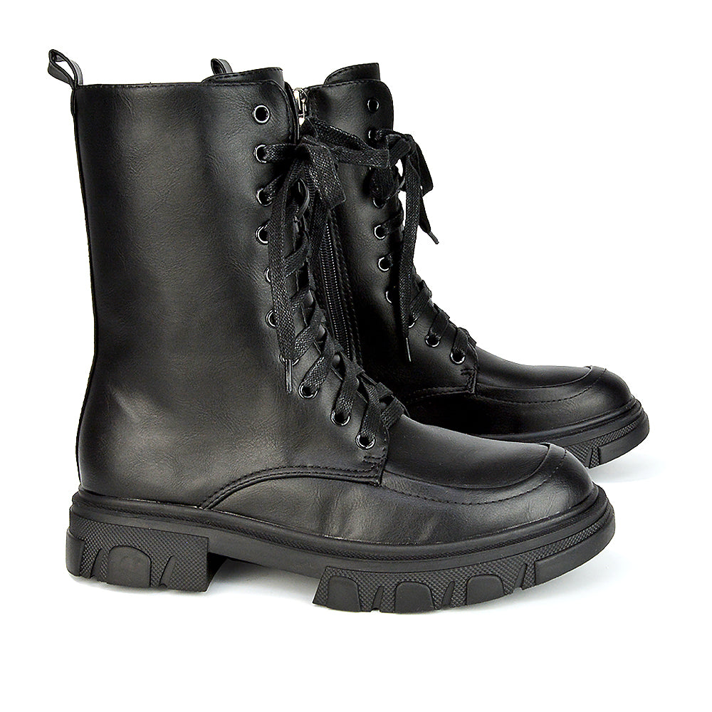 Black Synthetic Leather UK 4 | EU 37 | US 6 | XY London