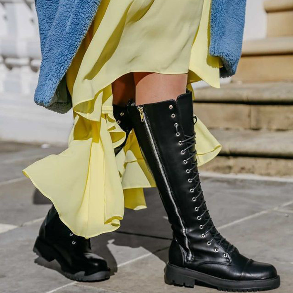 Black Biker Boots