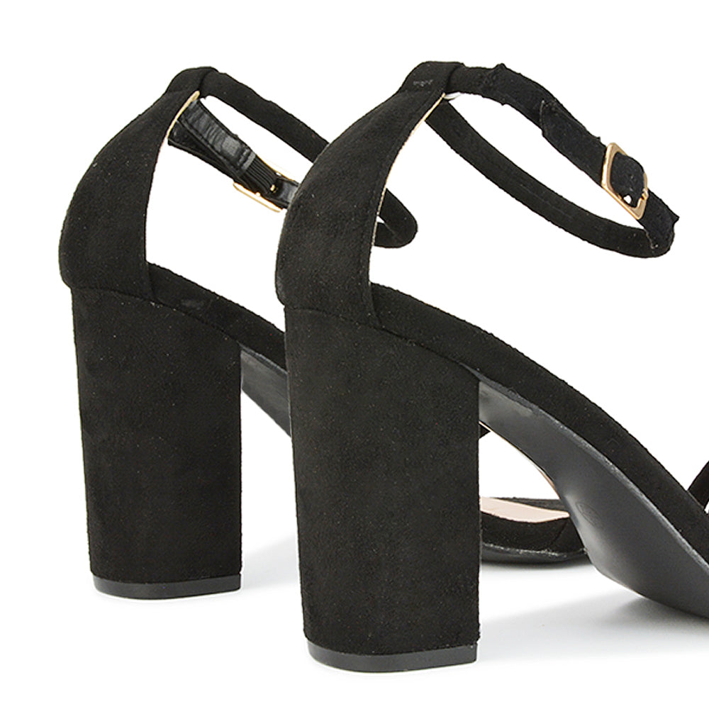 Black Faux Suede UK 3 | EU 36 | US 5 | XY London