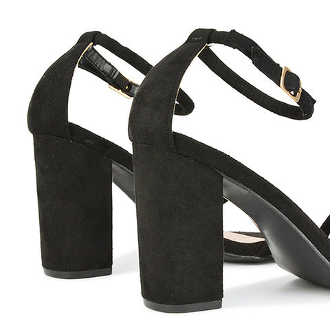 Black Faux Suede UK 3 | EU 36 | US 5 | XY London