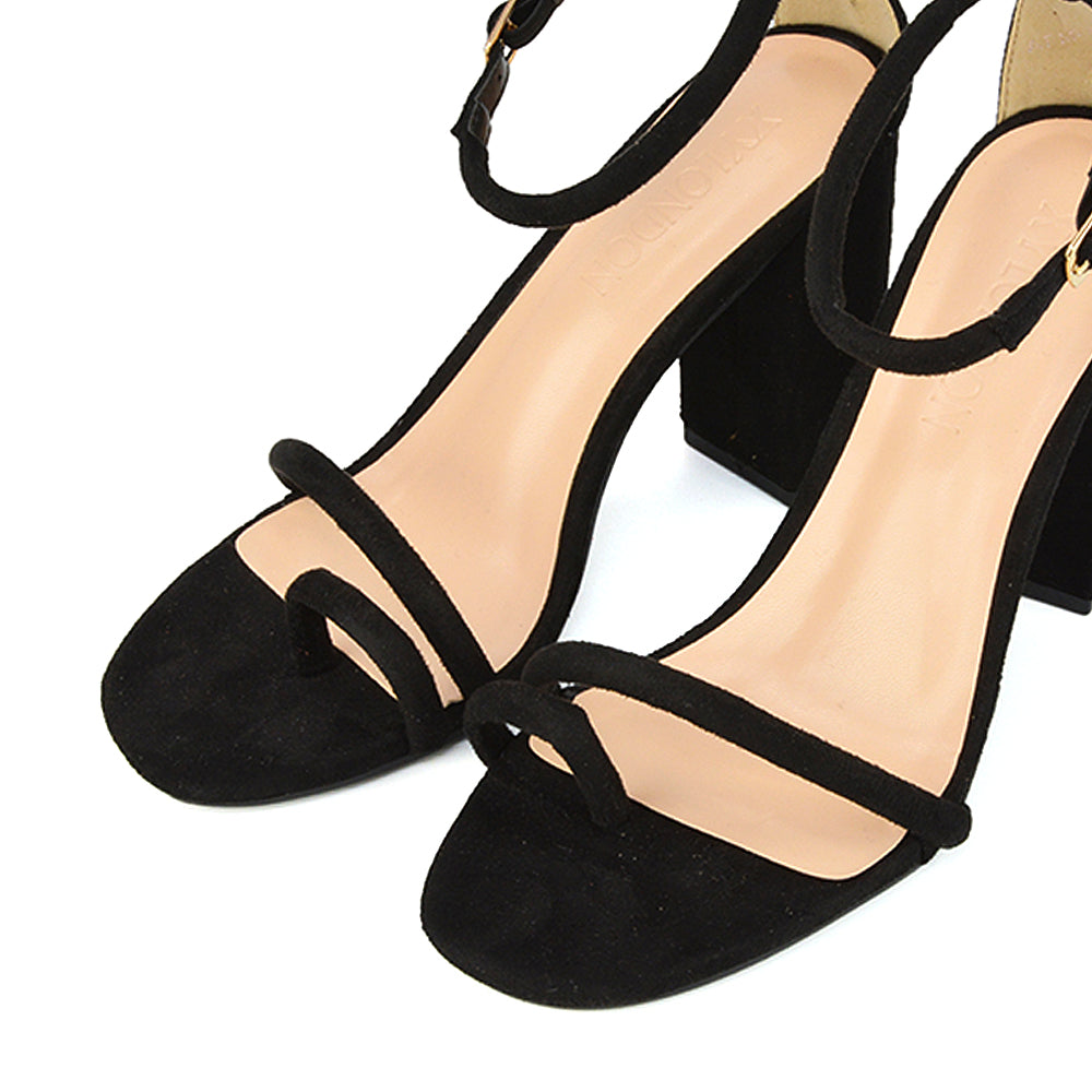 Black Faux Suede UK 6 | EU 39 | US 8 | XY London