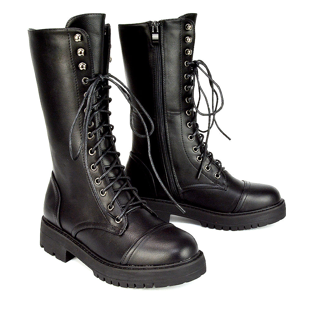 Black Biker Boots