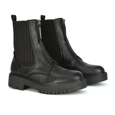 Black Synthetic Leather UK 3 | EU 36 | US 5 | XY London