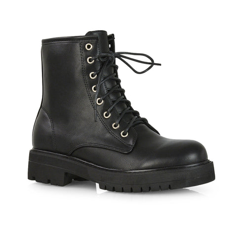 Black Synthetic Leather UK 4 | EU 37 | US 6 | XY London