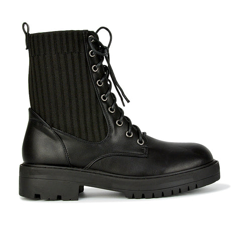 Black Synthetic Leather UK 3 | EU 36 | US 5 | XY London