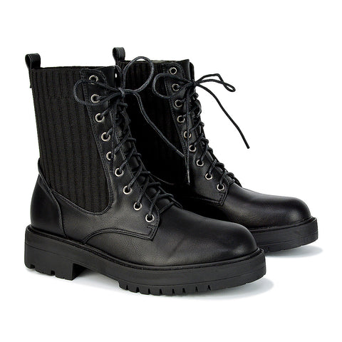 Black Synthetic Leather UK 3 | EU 36 | US 5 | XY London