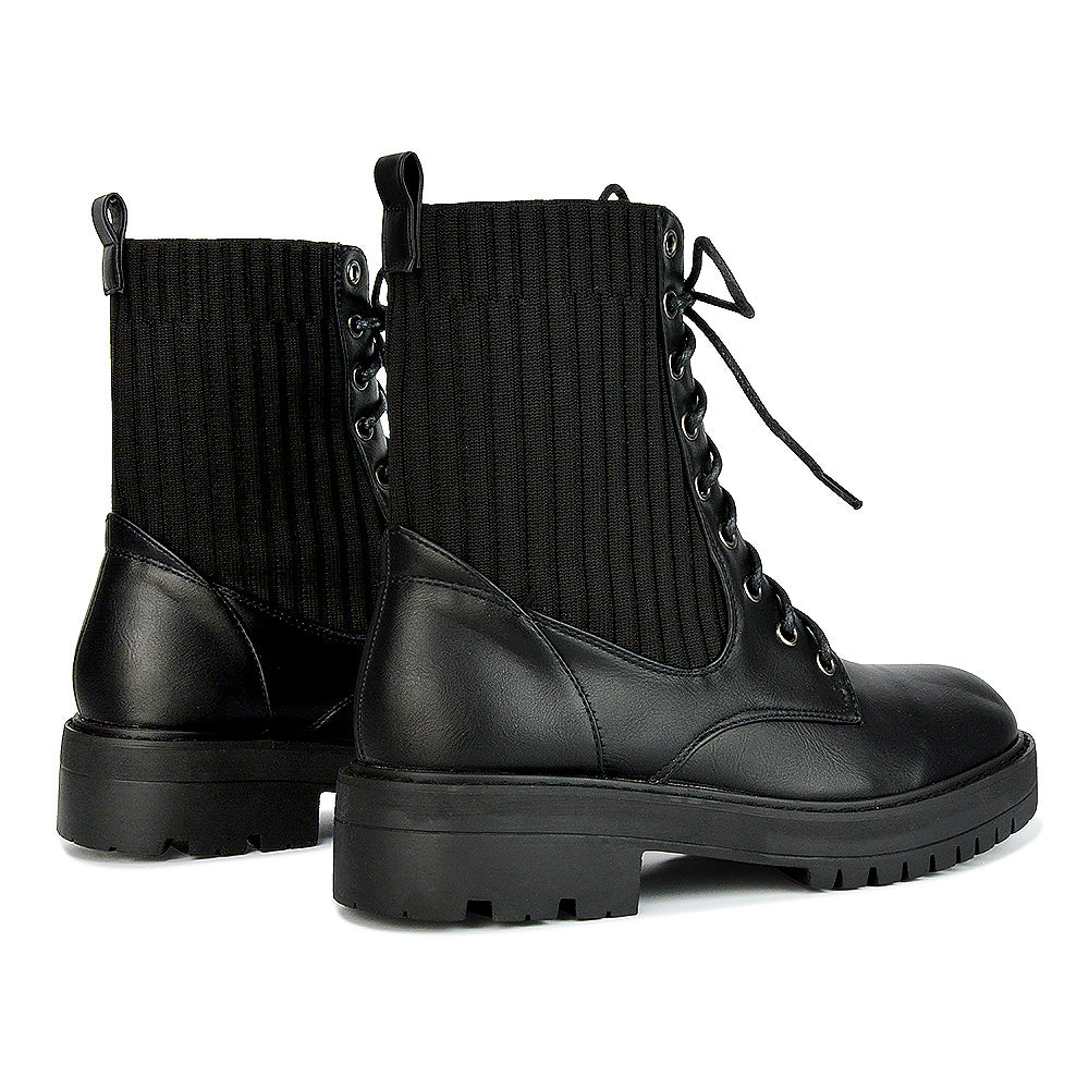 Black Synthetic Leather UK 3 | EU 36 | US 5 | XY London