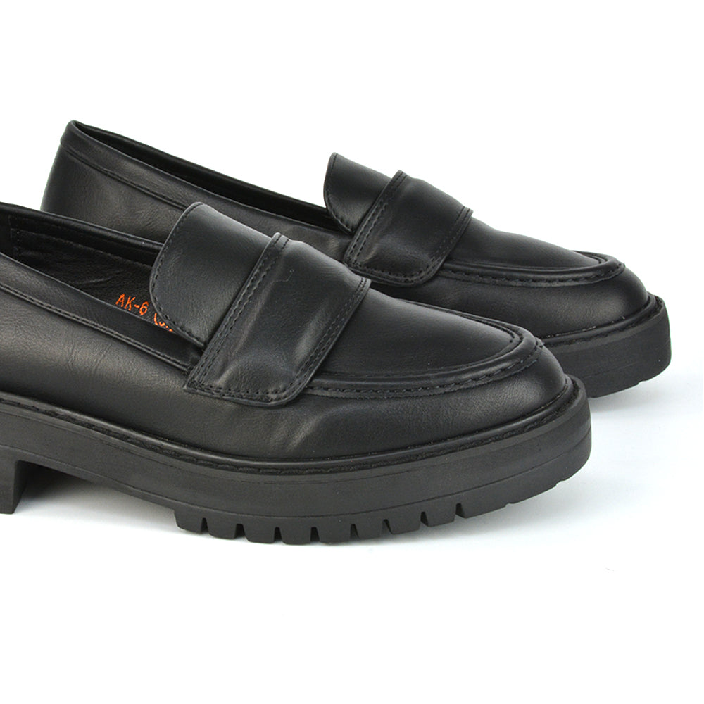 Black Synthetic Leather UK 3 | EU 36 | US 5 | XY London