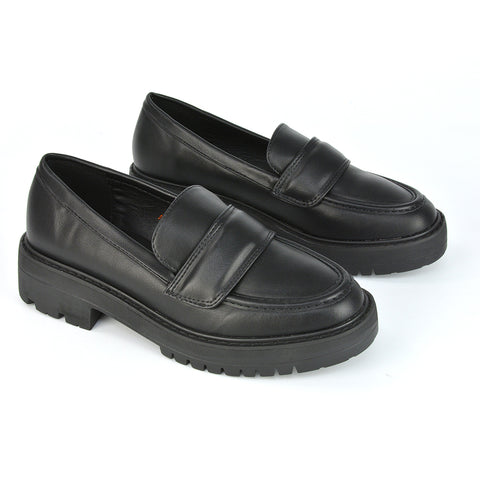 Black Synthetic Leather UK 4 | EU 37 | US 6 | XY London