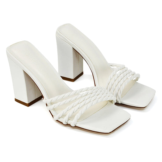 white | XY London | White Heels,White Mules,White Block Heels,White Strappy Heels,White Square Toe Heels,White High Heels,Mule Heels,Mules
