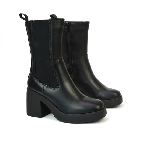 black chelsea ankle boots