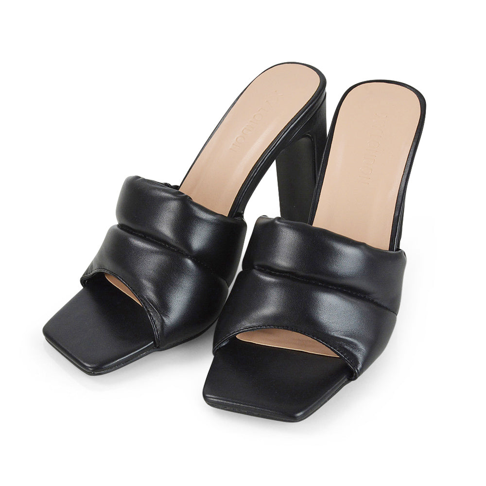 Black Synthetic Leather UK 7 | EU 40 | US 9 | XY London