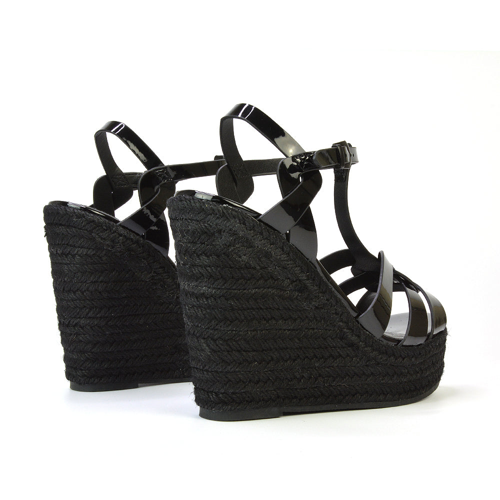 black platform shoes