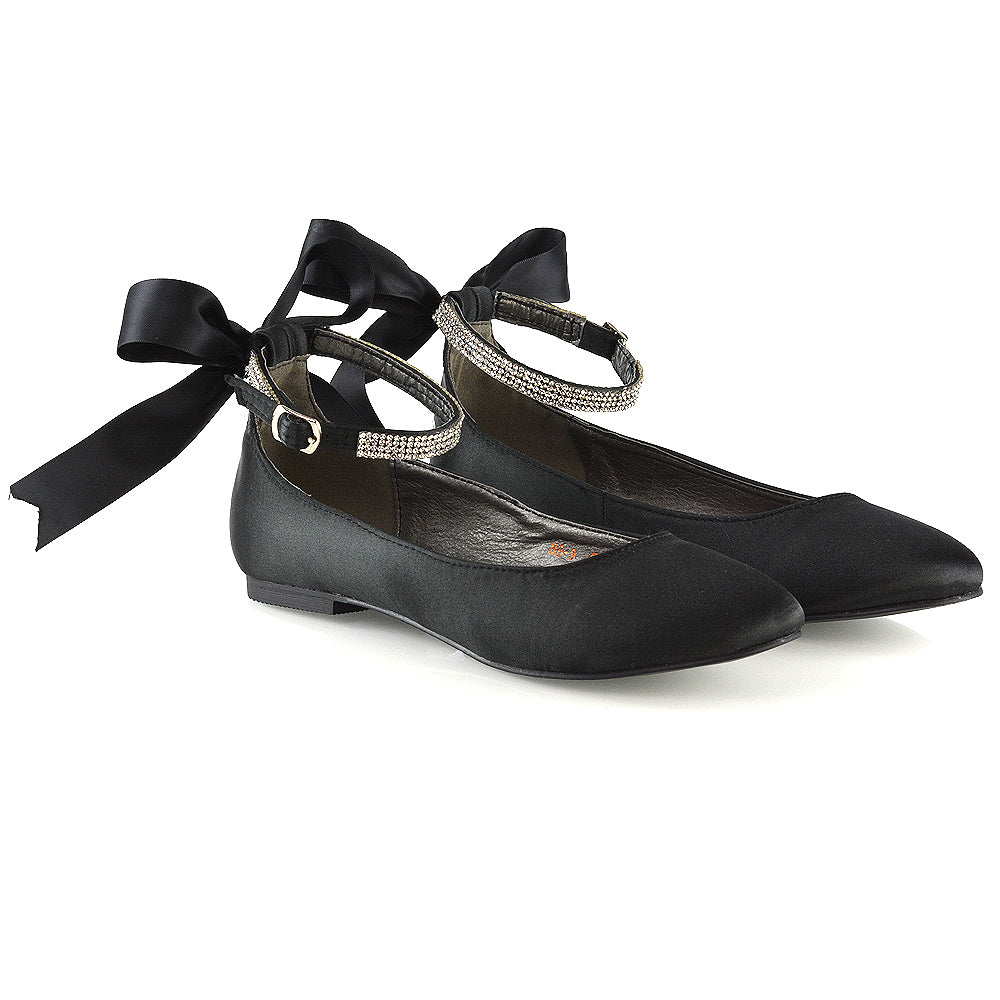 Black Satin UK 9 | EU 42 | US 11 | XY London