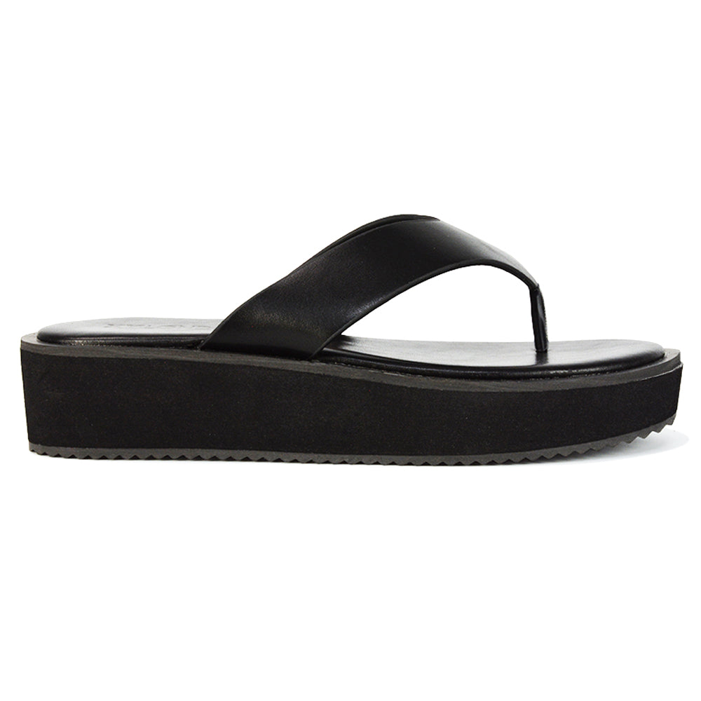 Platform thong flip flops online