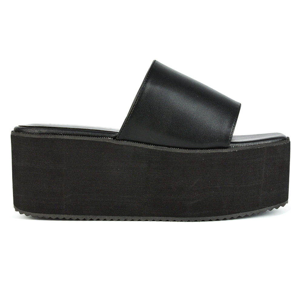 Black Synthetic Leather UK 3 | EU 36 | US 5 | XY London