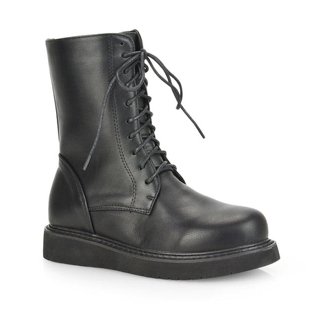 Black Synthetic Leather UK 4 | EU 37 | US 6 | XY London