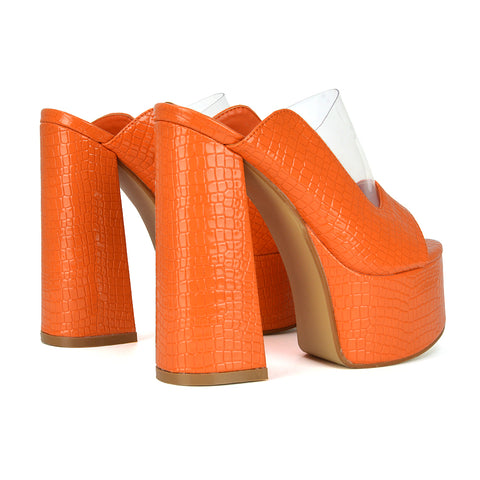  Orange Perspex Heel
