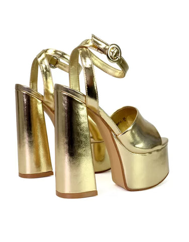 gold heels