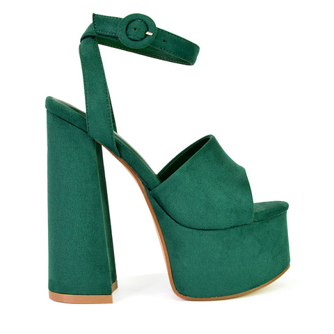 green high heels