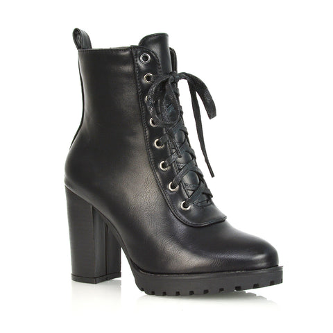 Black PU Boots