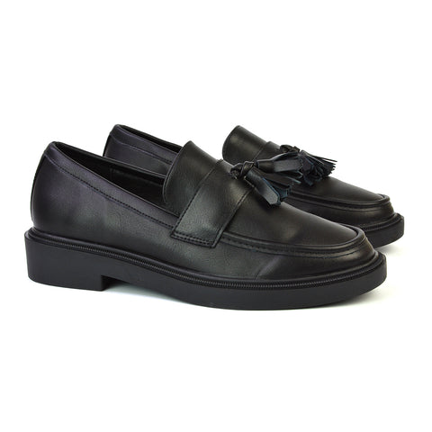 Black Synthetic Leather UK 3 | EU 36 | US 5 | XY London