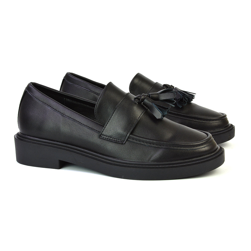 Black Synthetic Leather UK 4 | EU 37 | US 6 | XY London