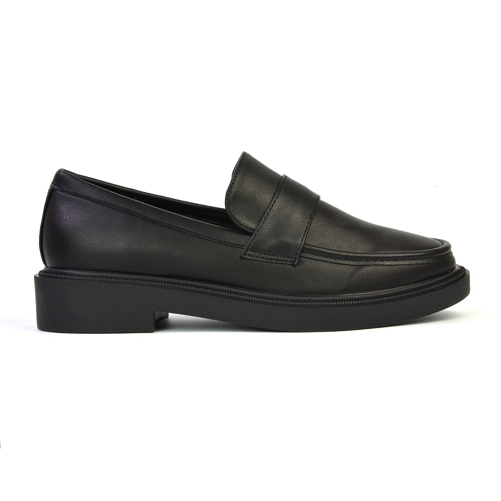 Black Synthetic Leather UK 3 | EU 36 | US 5 | XY London