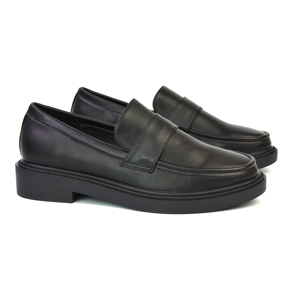 Black Synthetic Leather UK 3 | EU 36 | US 5 | XY London