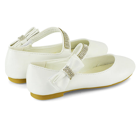 white bridal party shoes kids 
