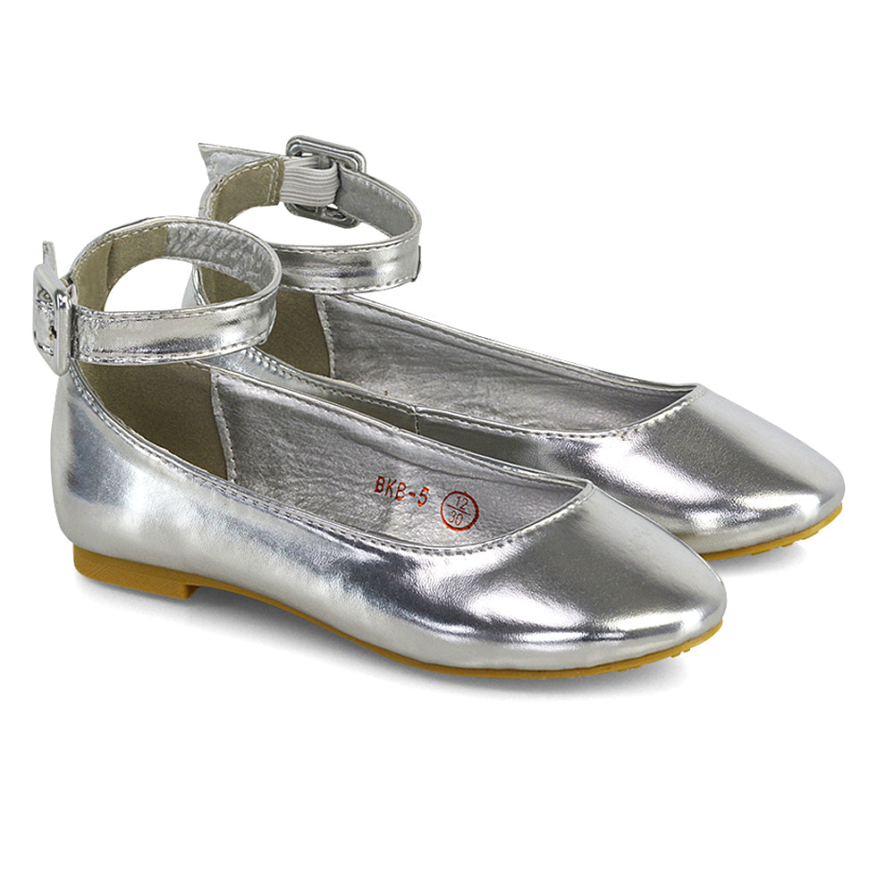 kids silver shoes