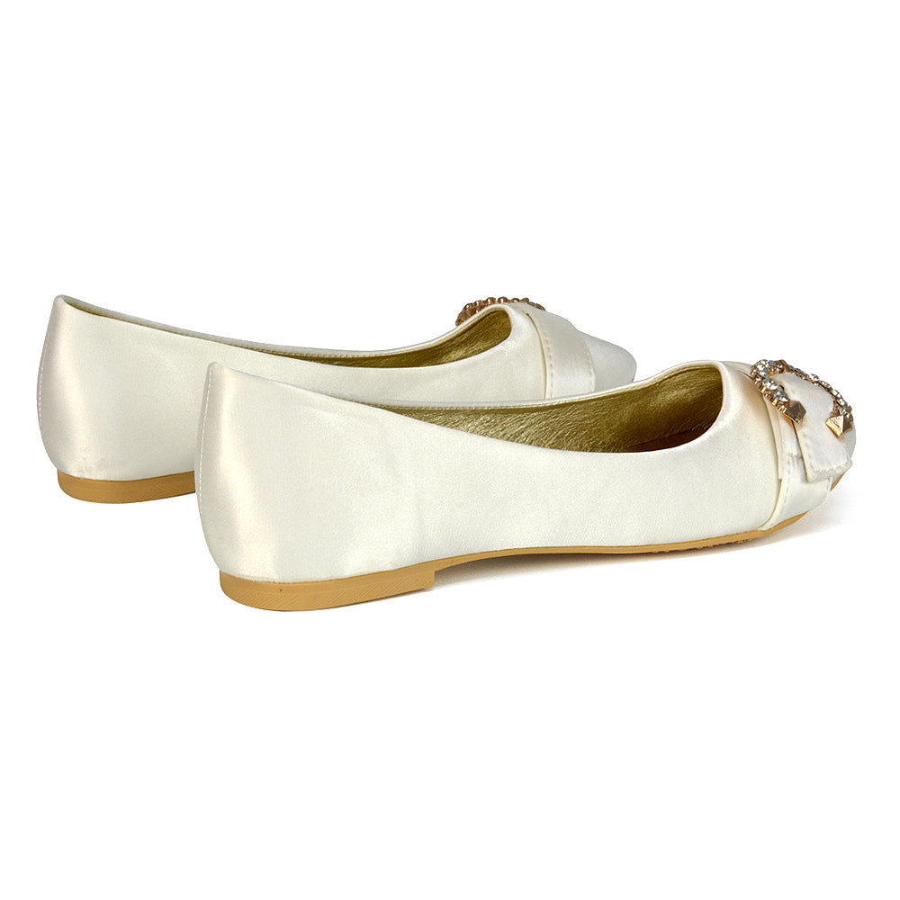 ivory bridal flats