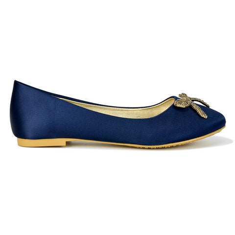 navy flats